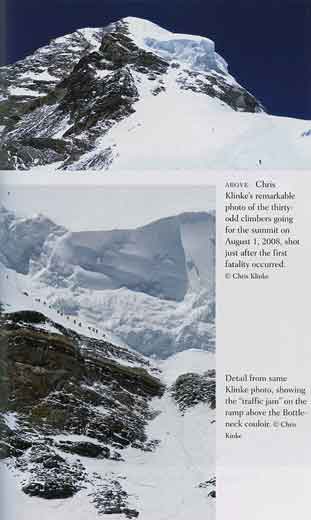 
Chris Klinke Photo On Aug 1, 2008 Showing Traffic Jam On The Traverse - K2: Life and Death on the World's Most Dangerous Mountain book 
